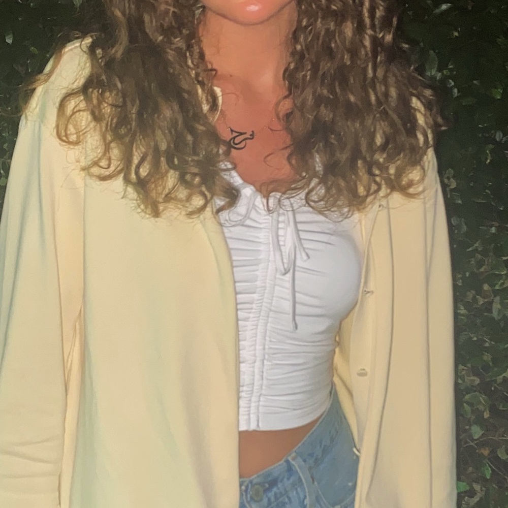 Chic White Ruched halter